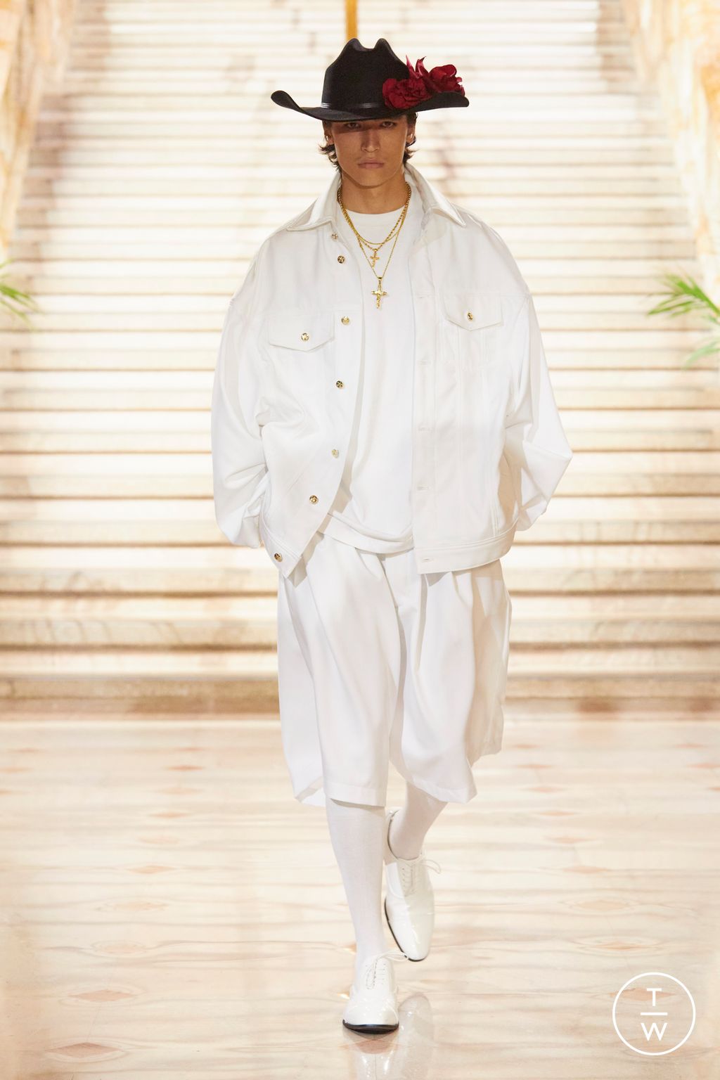 Fashion Week New York Spring/Summer 2024 look 12 from the Willy Chavarria collection 男装