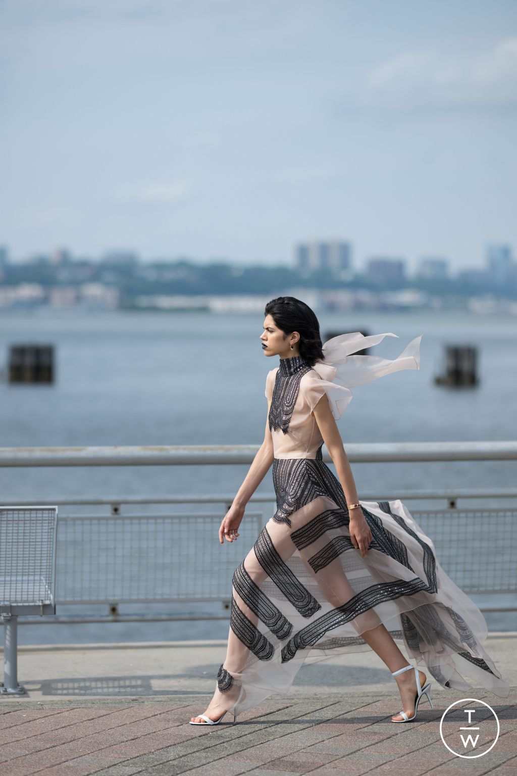 Fashion Week New York Resort 2025 look 12 from the Bibhu Mohapatra collection womenswear