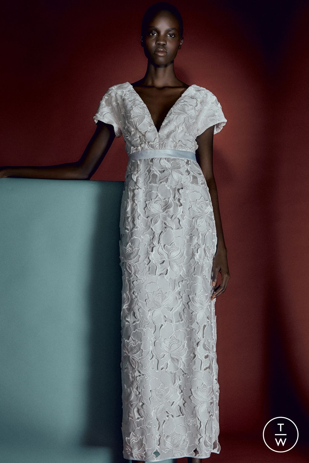 Fashion Week London Pre-Fall 2026 look 12 from the Huishan Zhang collection womenswear