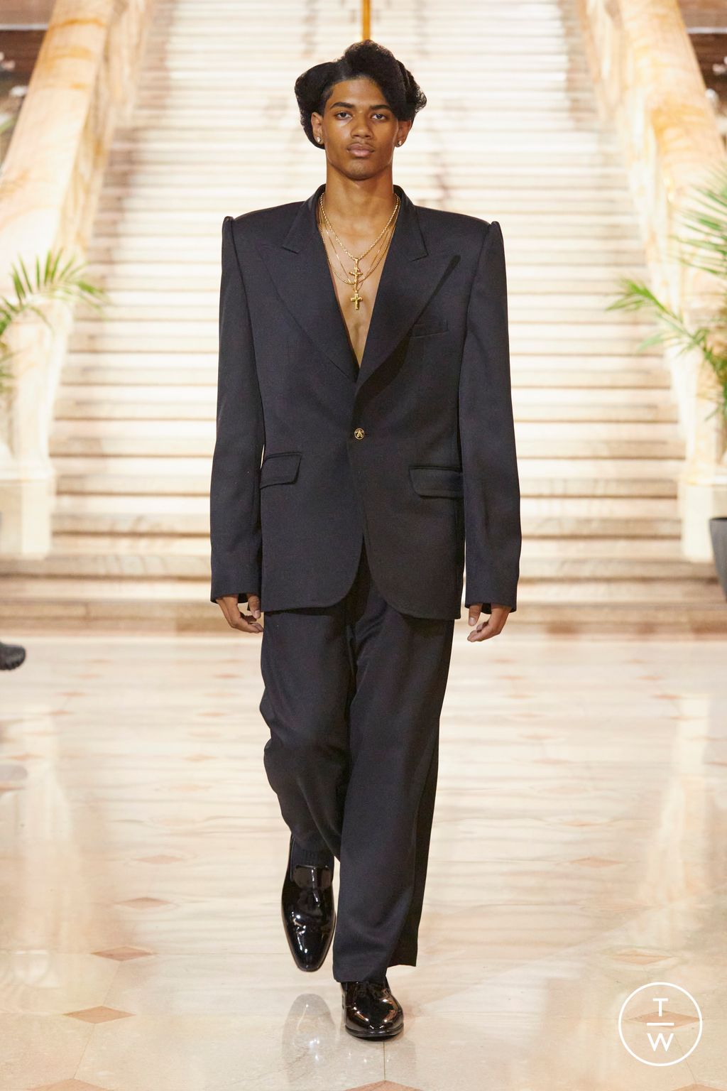 Fashion Week New York Spring/Summer 2024 look 13 from the Willy Chavarria collection menswear