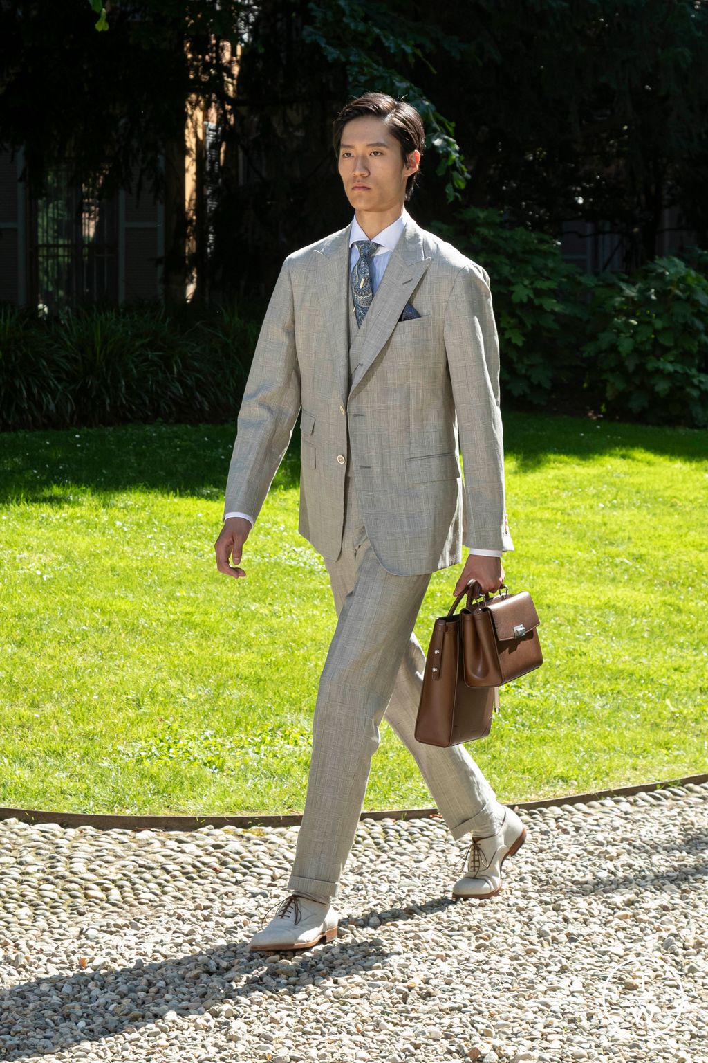Fashion Week Milan Spring-Summer 2025 look 13 from the Dunhill collection 男装