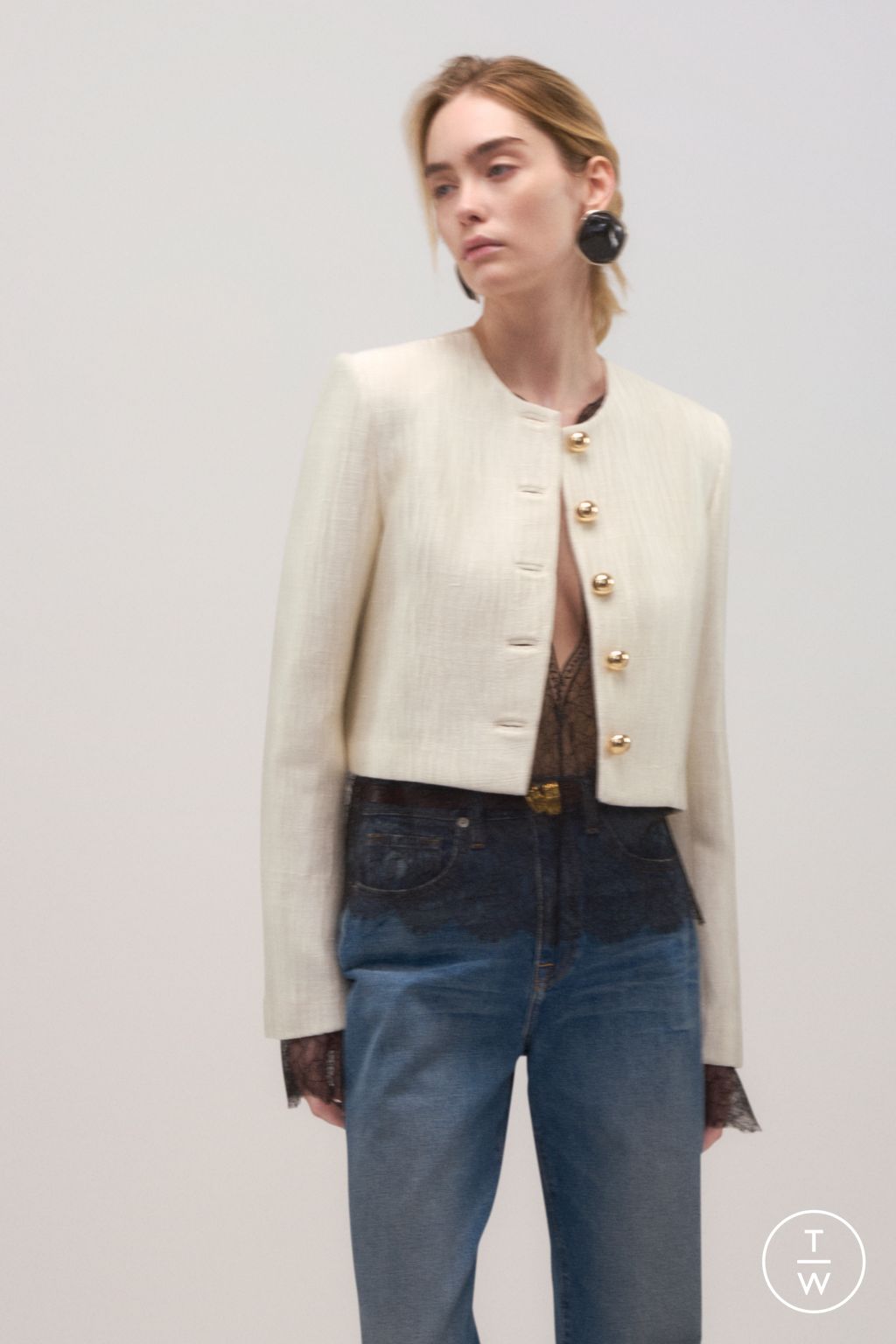 Fashion Week New York Pre-Fall 2025 look 13 from the Brandon Maxwell collection womenswear