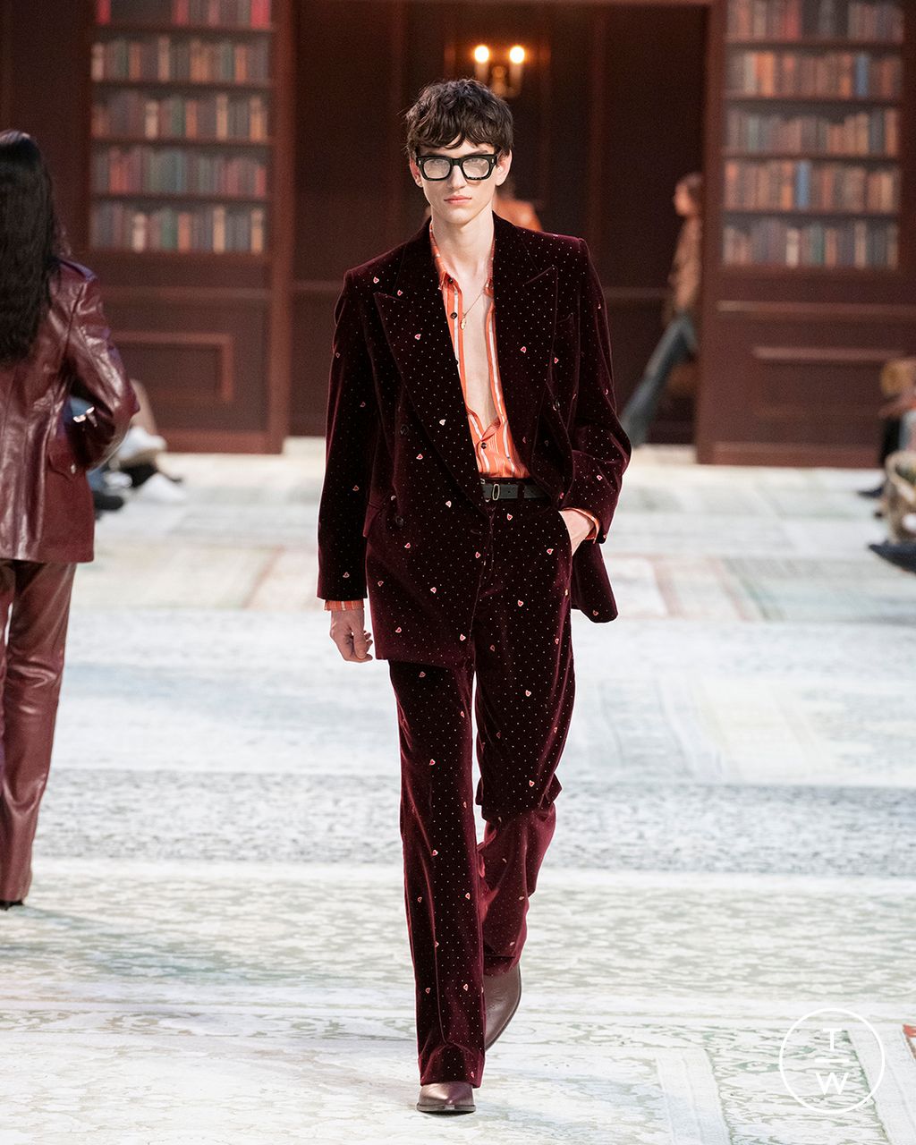 Fashion Week Paris Fall/Winter 2026 look 13 from the Amiri collection menswear