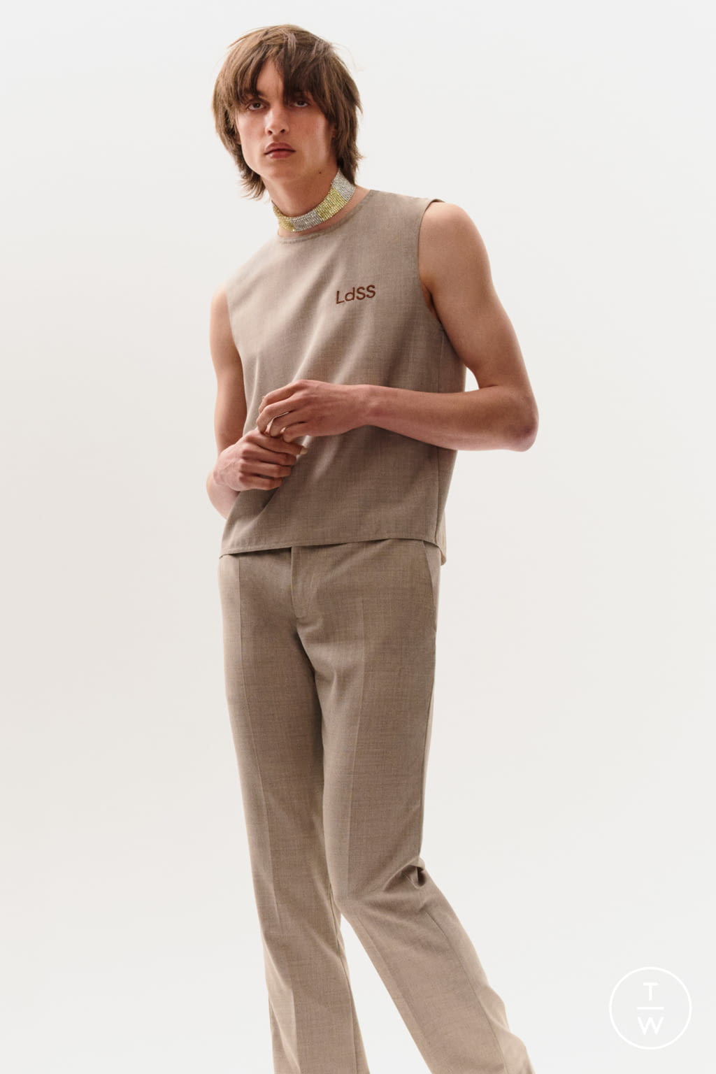 Fashion Week Paris Fall/Winter 2021 look 13 de la collection Ludovic de Saint Sernin menswear