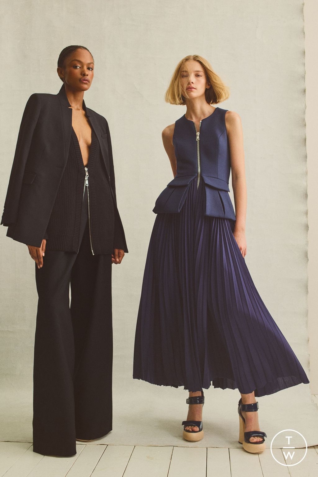 Fashion Week New York Pre-Fall 2023 look 14 from the Brandon Maxwell collection womenswear