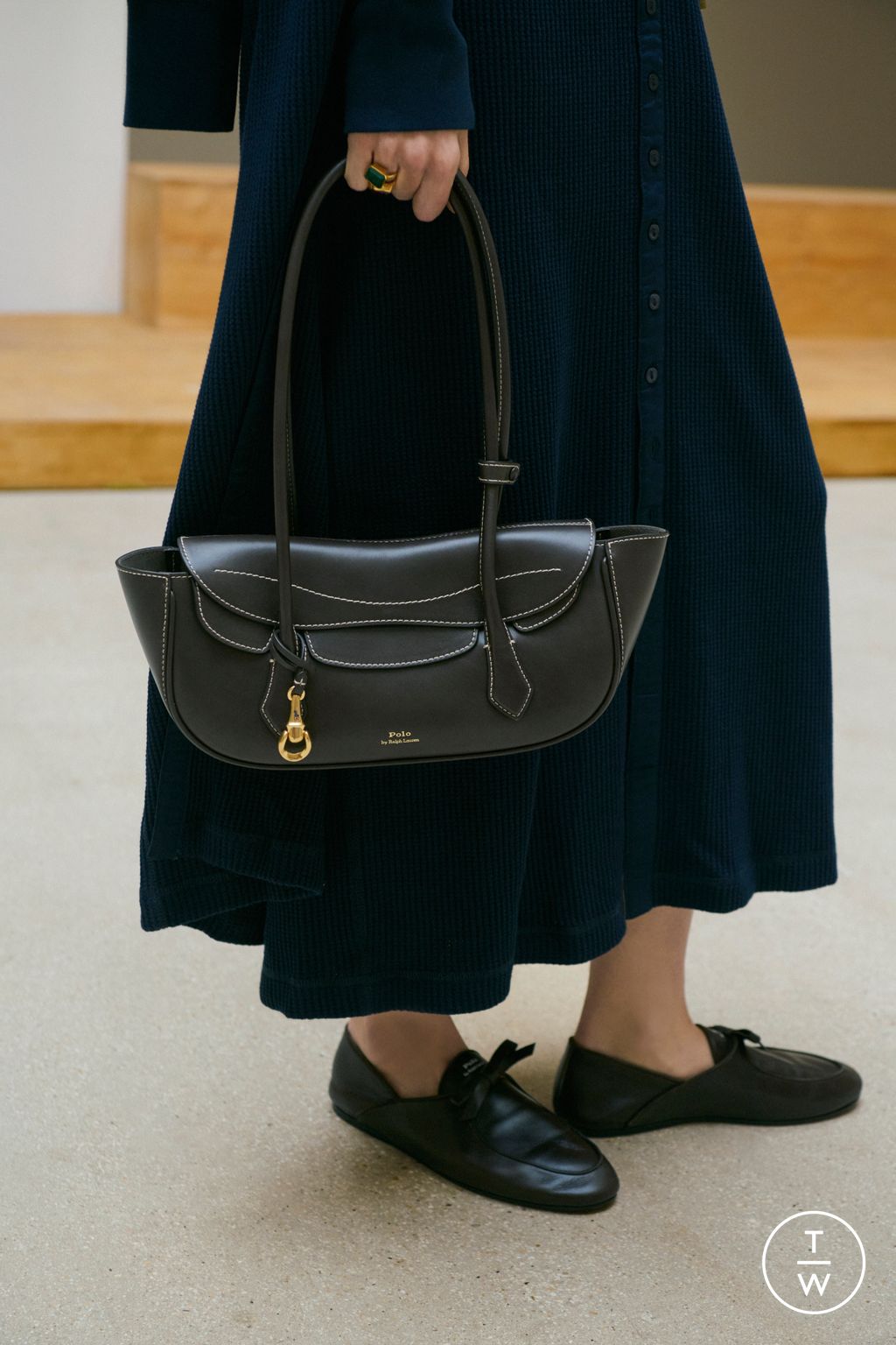 Fashion Week New York Fall/Winter 2026 look 10 from the Polo Ralph Lauren collection womenswear accessories