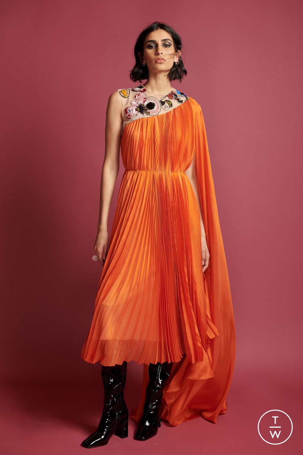 Fashion Week New York Resort 2024 look 14 de la collection Bibhu Mohapatra womenswear