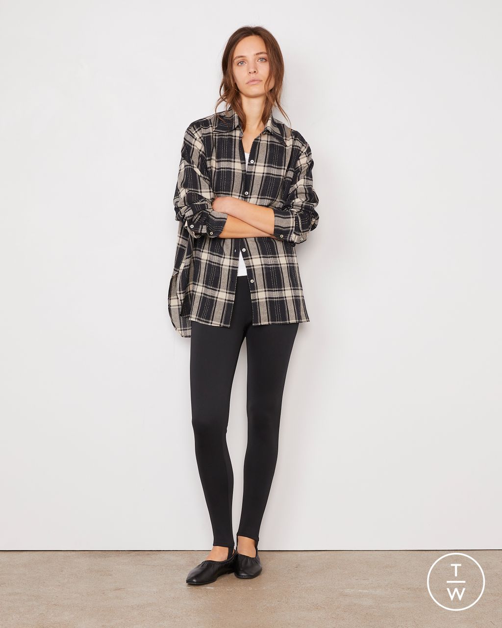 Fashion Week Paris Pre-Fall 2026 look 15 de la collection Officine Générale womenswear