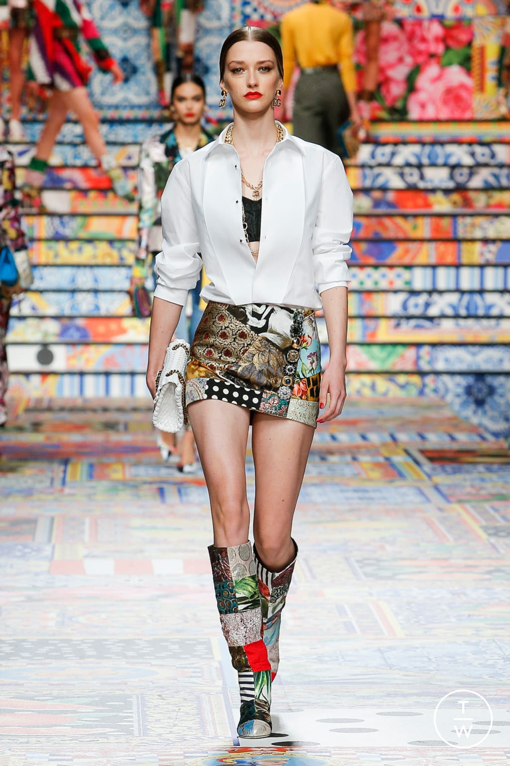 Fashion Week Milan Spring/Summer 2021 look 15 from the Dolce & Gabbana collection womenswear