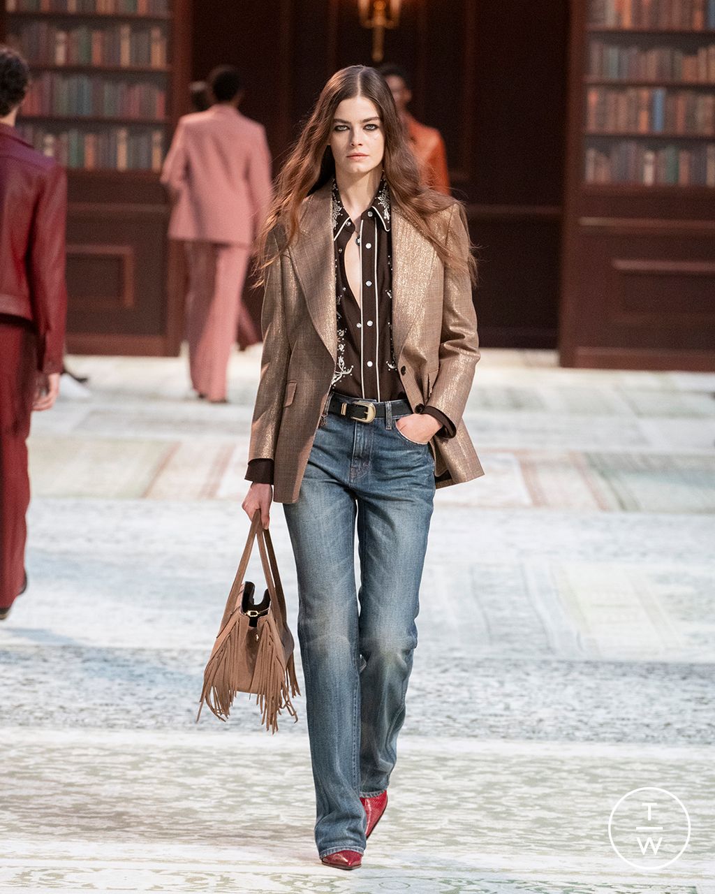 Fashion Week Paris Fall/Winter 2026 look 15 from the Amiri collection menswear