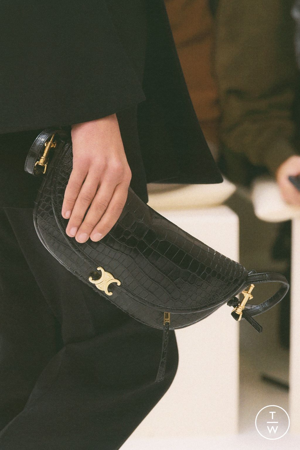 Fashion Week Paris Fall/Winter 2026 look 22 from the Celine collection womenswear accessories