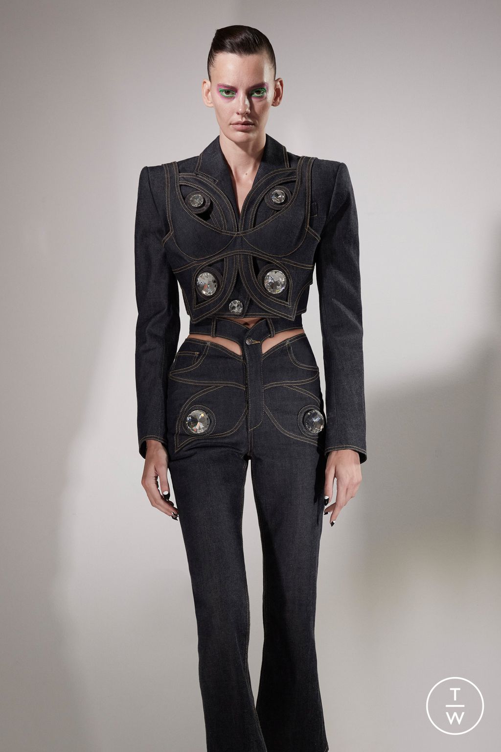 Fashion Week New York Pre-Fall 2023 look 16 from the Area collection womenswear