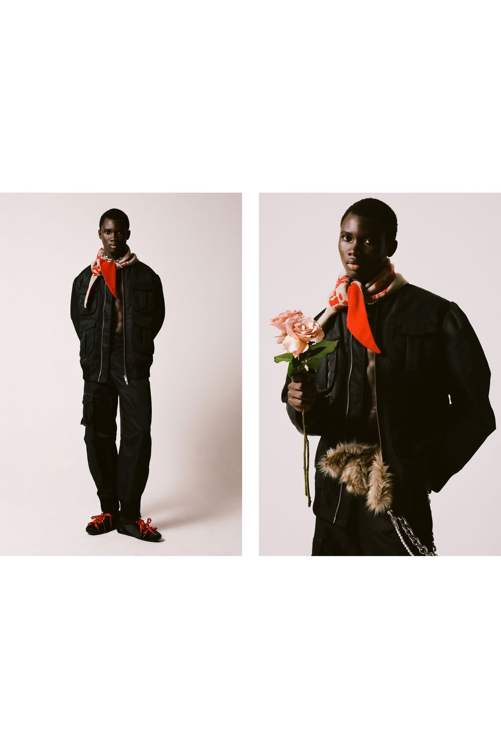 Fashion Week London Fall/Winter 2025 look 16 from the Simone Rocha collection menswear