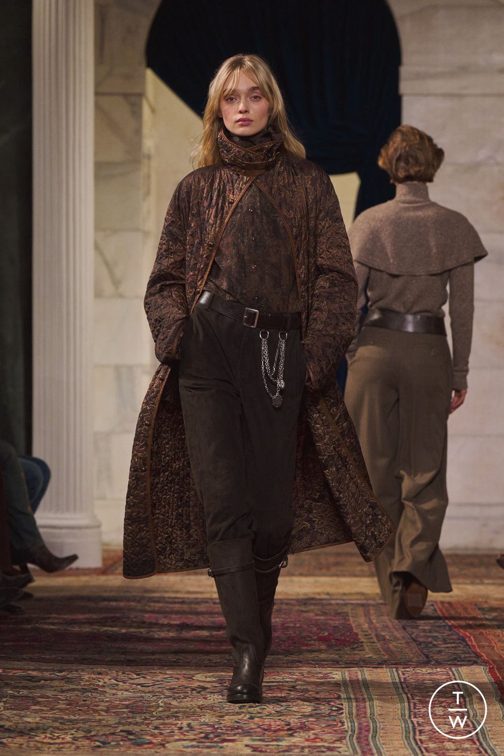 Fashion Week New York Fall/Winter 2026 look 16 from the Ralph Lauren collection 女装