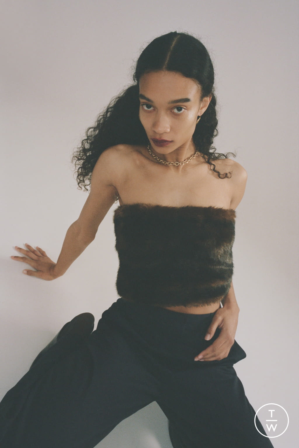 Fashion Week New York Fall/Winter 2021 look 17 de la collection Sandy Liang womenswear