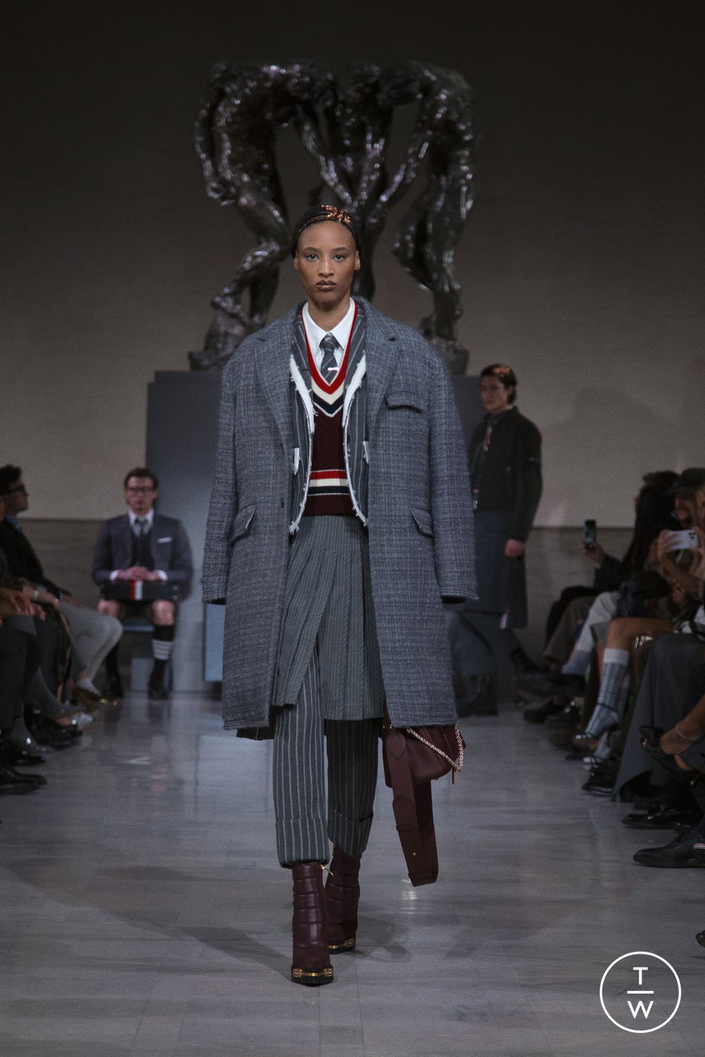 Fashion Week New York Fall/Winter 2026 look 17 de la collection Thom Browne womenswear