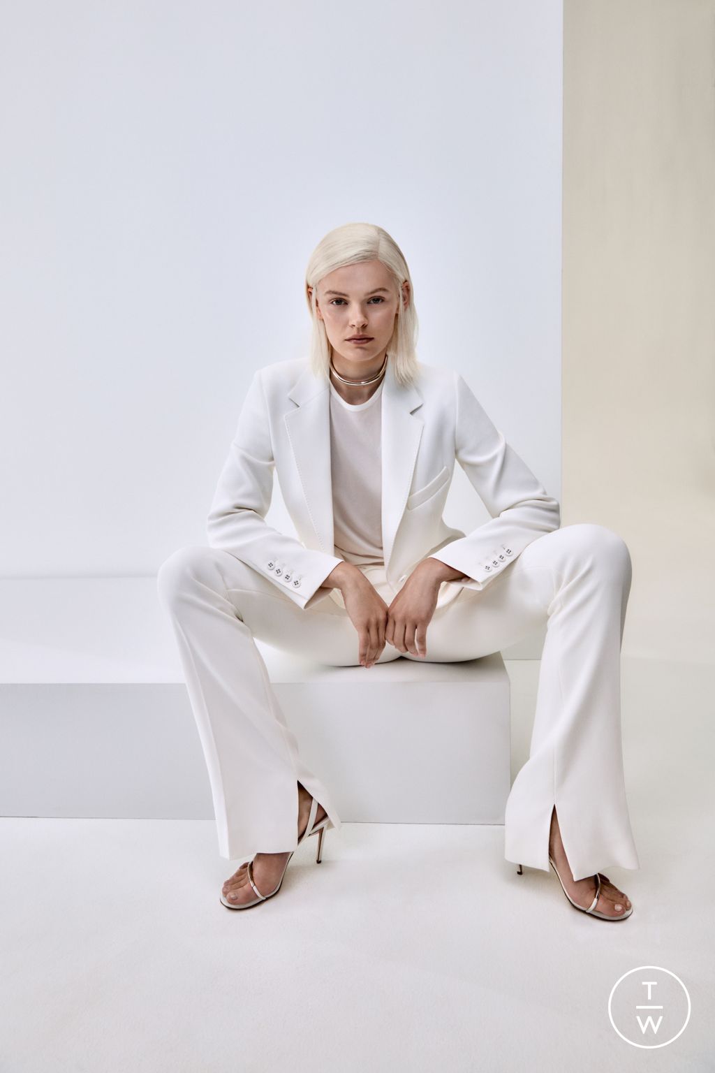 Fashion Week New York Resort 2024 look 18 from the Brandon Maxwell collection womenswear