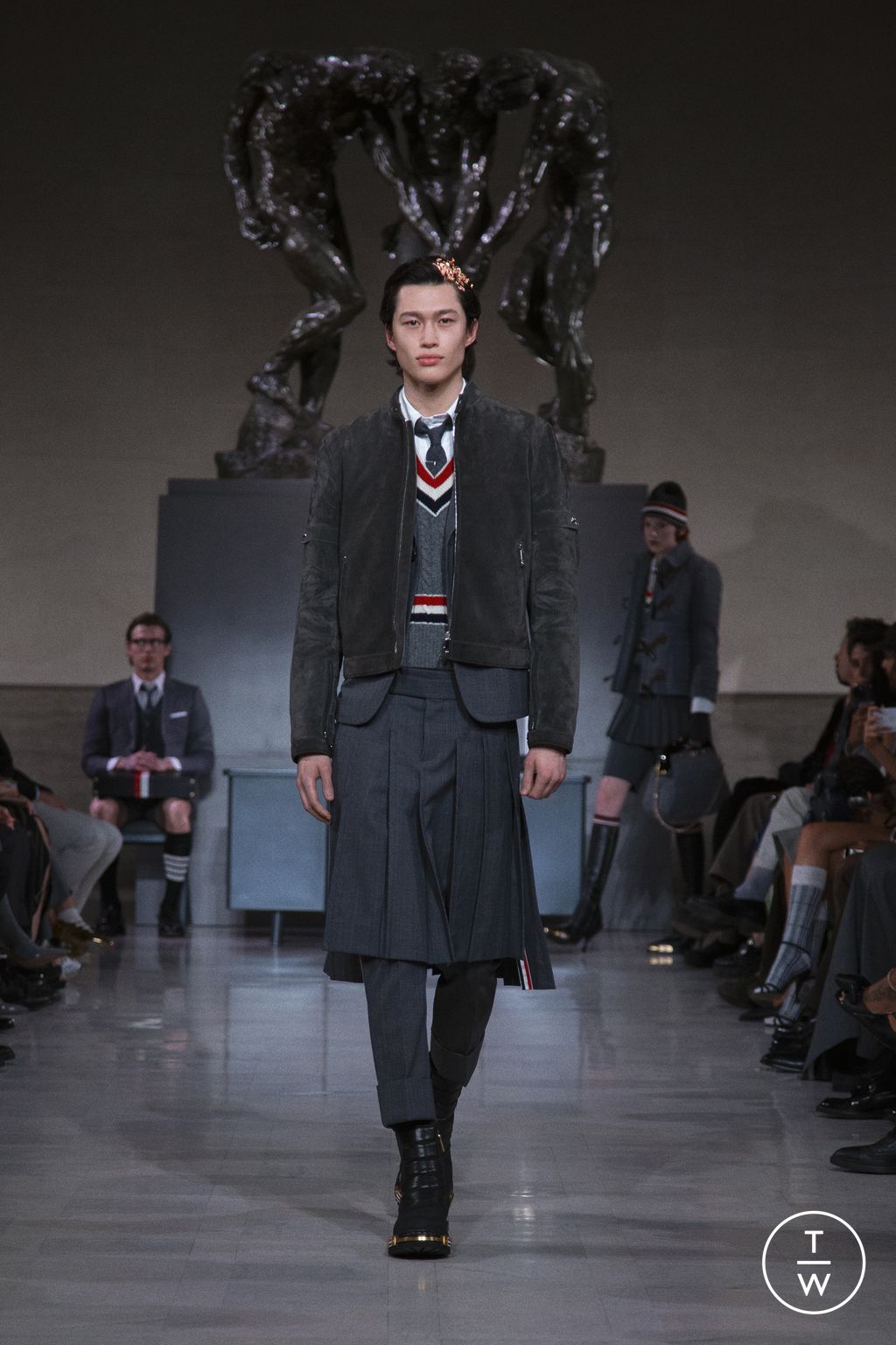 Fashion Week New York Fall/Winter 2026 look 18 de la collection Thom Browne womenswear
