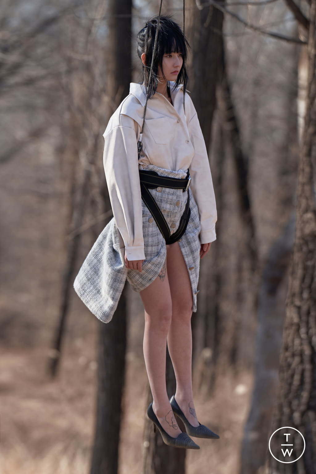 Fashion Week London Fall/Winter 2021 look 18 from the Marrknull collection 女装