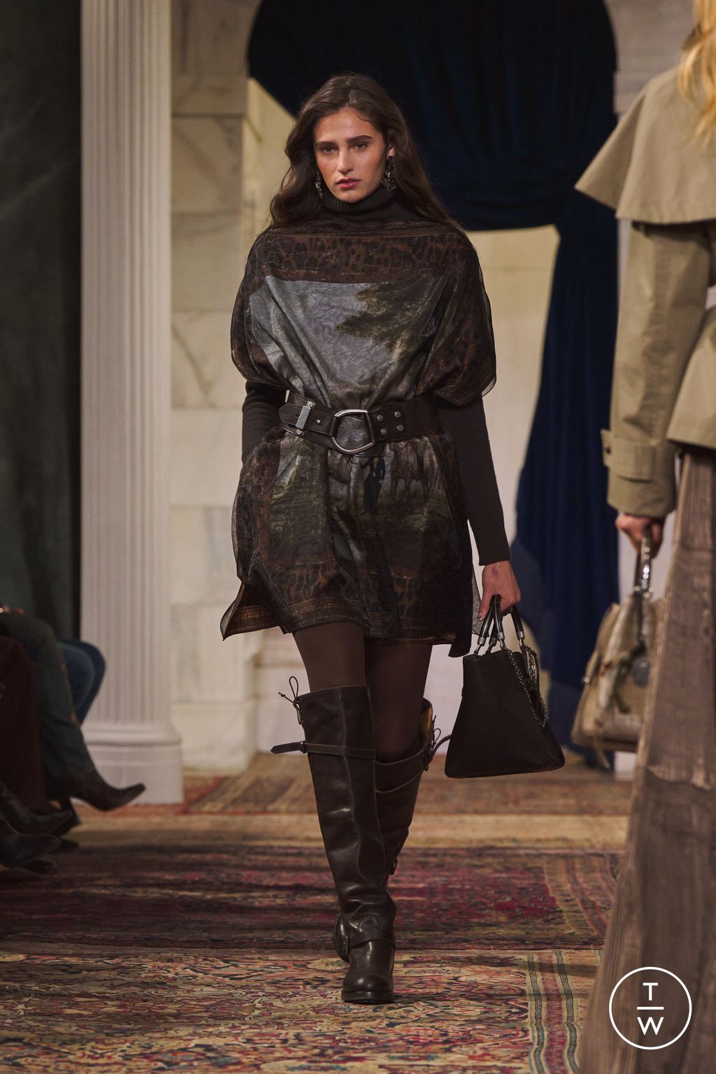 Fashion Week New York Fall/Winter 2026 look 18 from the Ralph Lauren collection womenswear