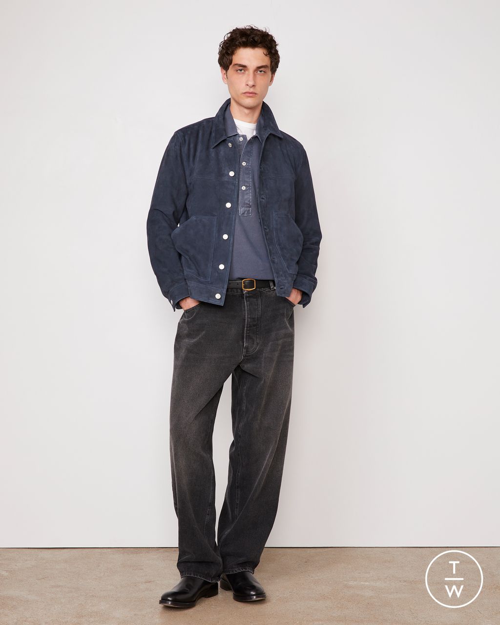 Fashion Week Paris Pre-Fall 2026 look 18 de la collection Officine Générale menswear