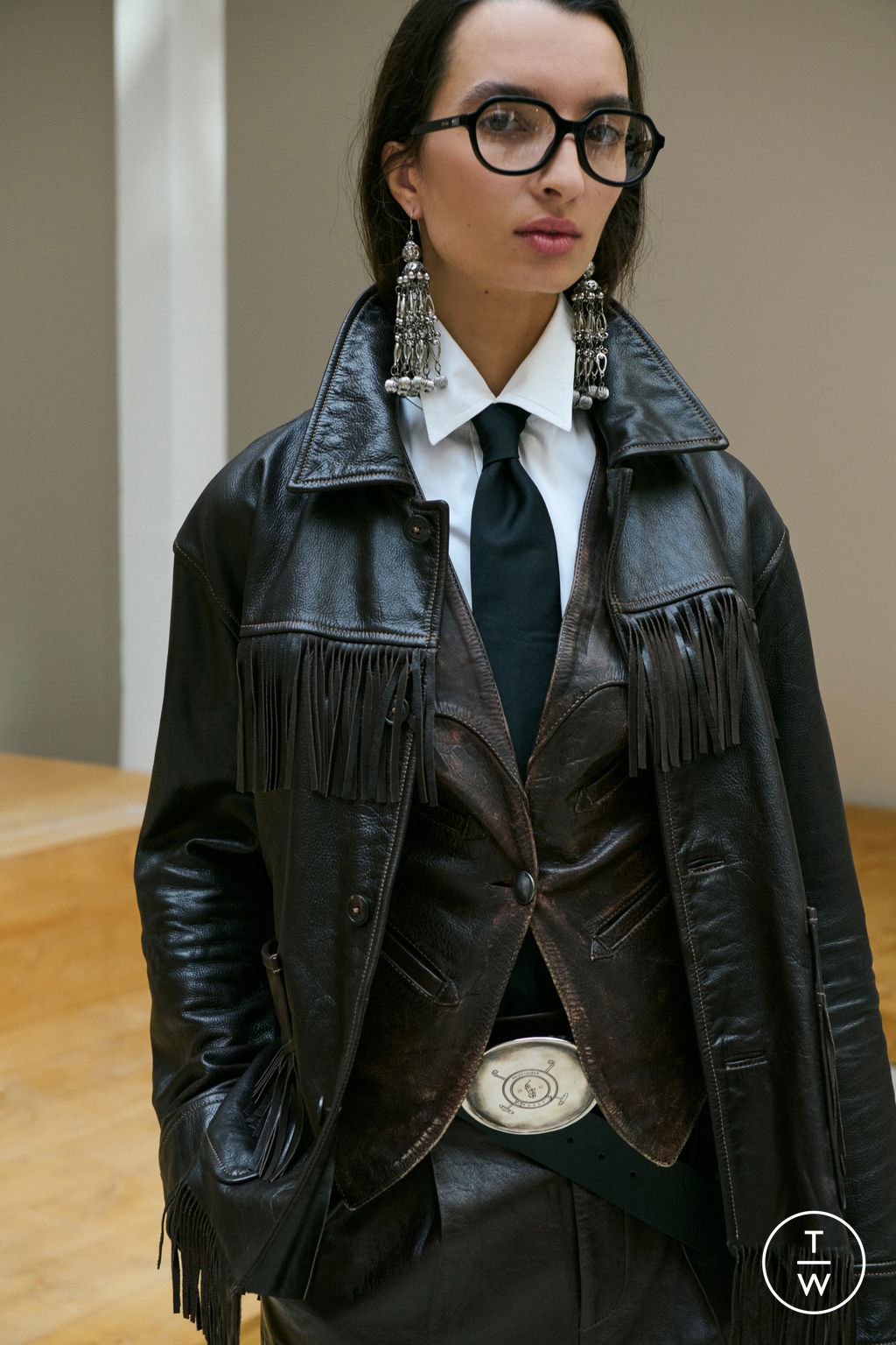 Fashion Week New York Fall/Winter 2026 look 12 from the Polo Ralph Lauren collection womenswear accessories
