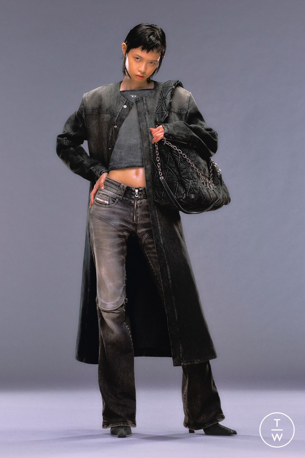 Fashion Week Milan Resort 2024 look 19 from the DIESEL collection womenswear