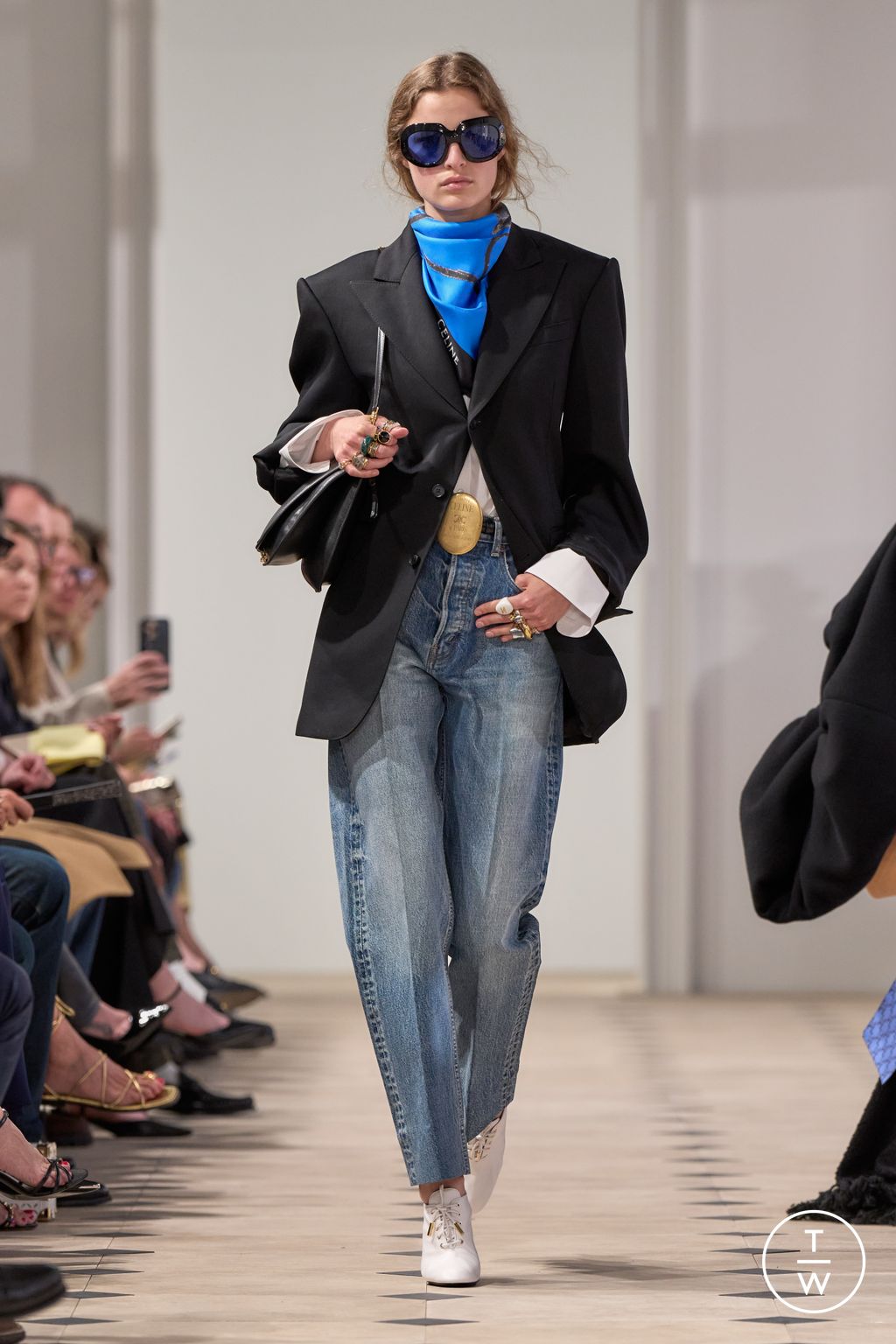 Fashion Week Paris Spring/Summer 2026 look 19 from the Celine collection menswear