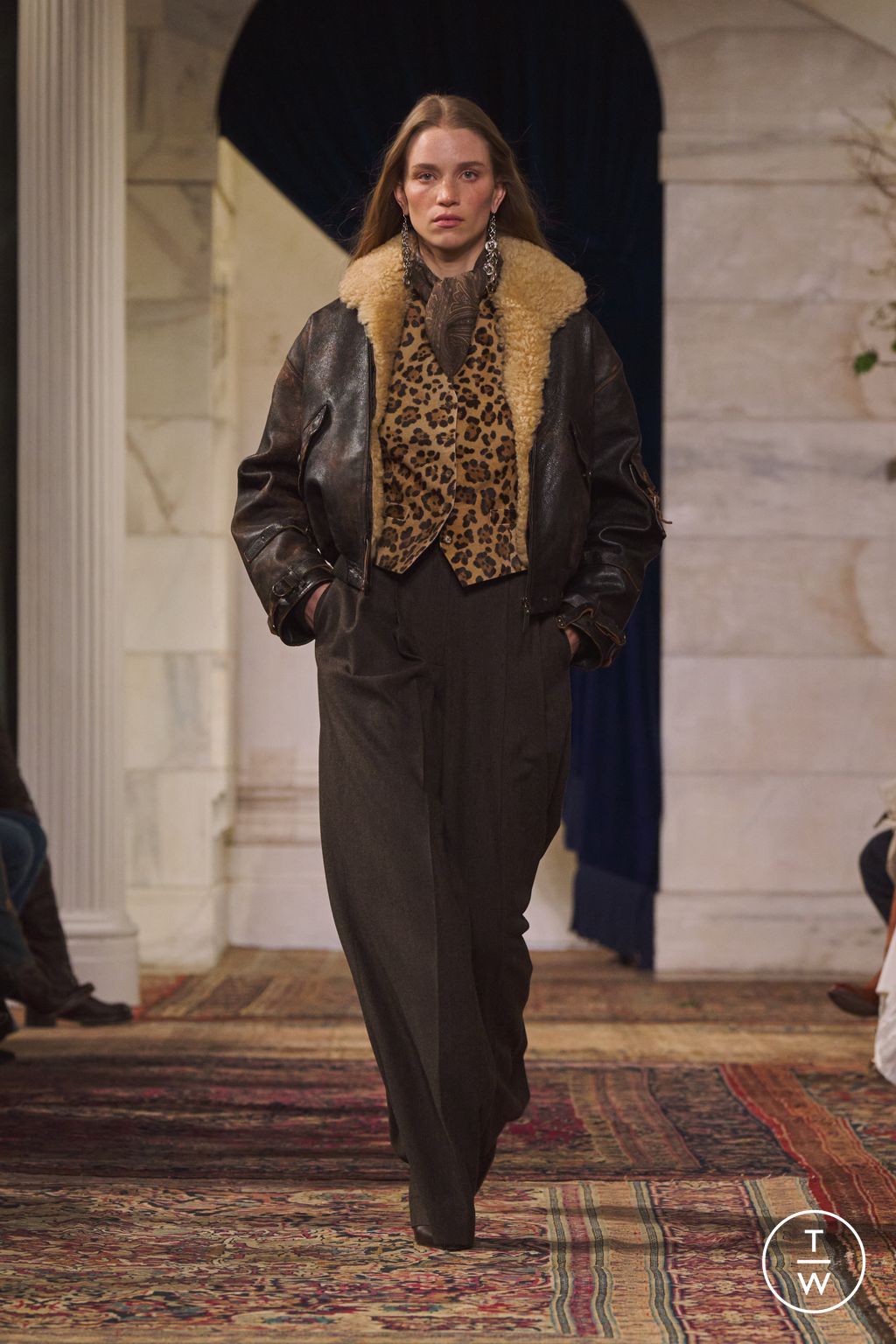 Fashion Week New York Fall/Winter 2026 look 19 from the Ralph Lauren collection womenswear
