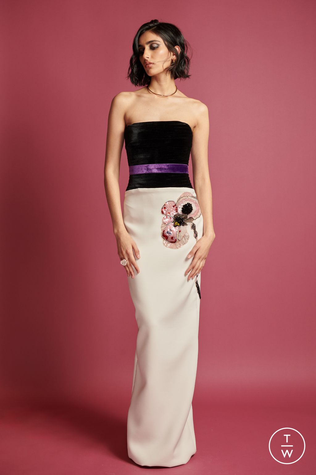 Fashion Week New York Resort 2024 look 19 from the Bibhu Mohapatra collection womenswear