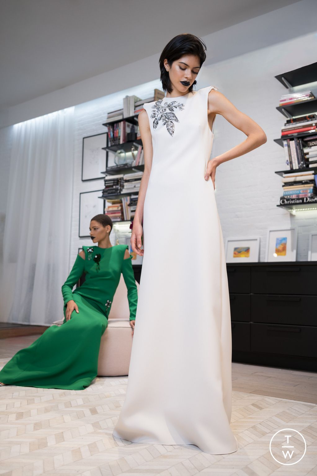 Fashion Week New York Resort 2025 look 19 from the Bibhu Mohapatra collection womenswear