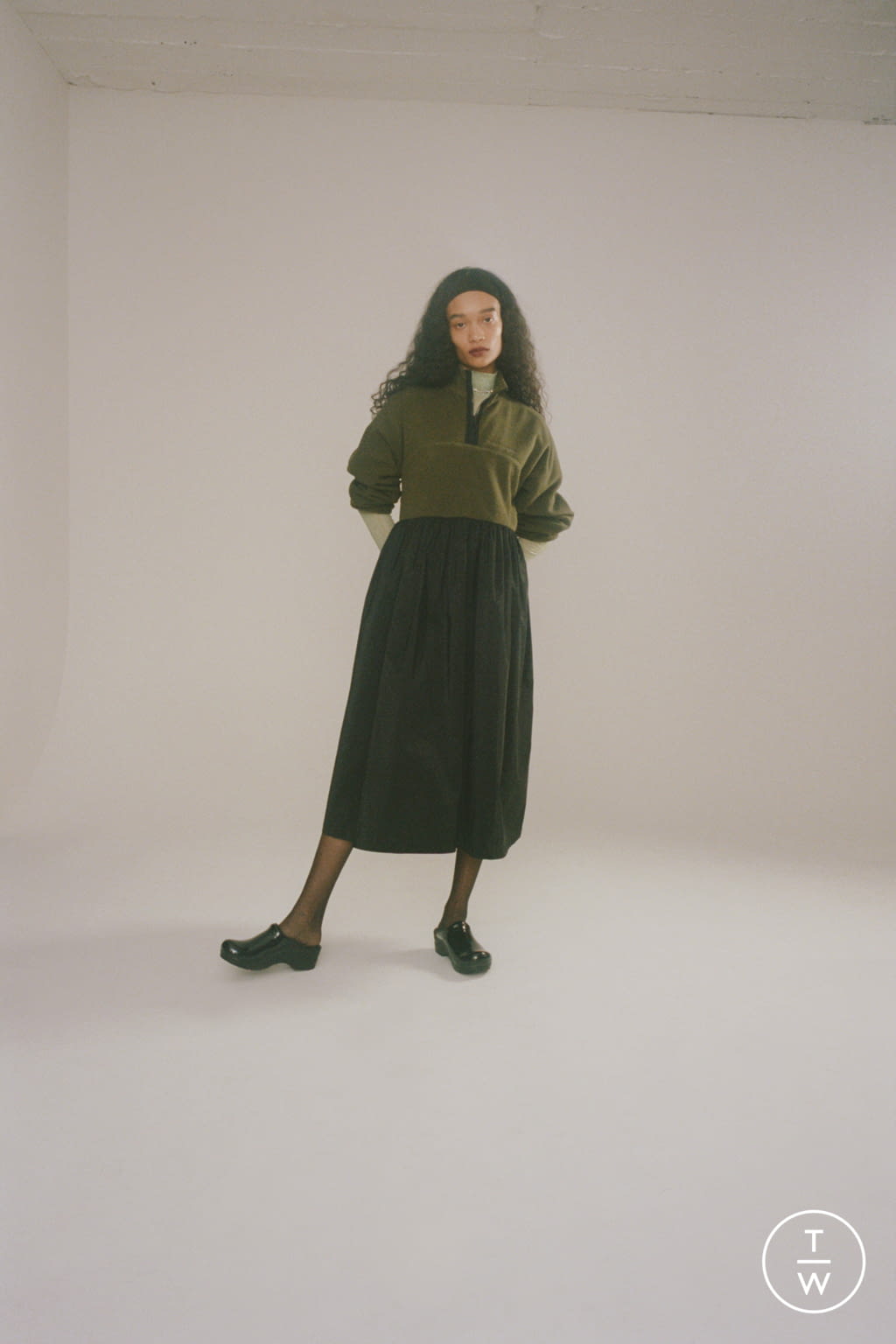 Fashion Week New York Fall/Winter 2021 look 20 de la collection Sandy Liang womenswear
