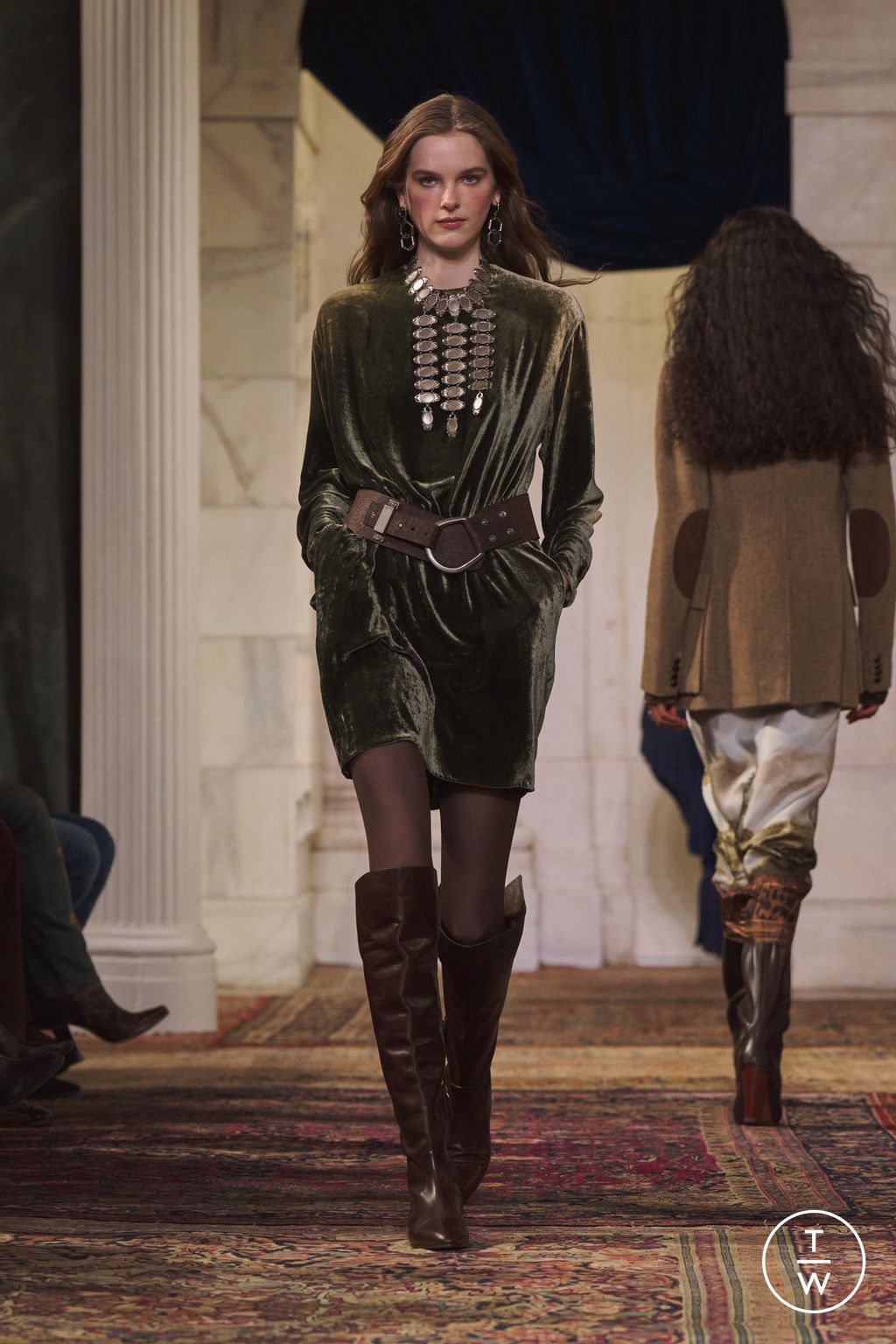 Fashion Week New York Fall/Winter 2026 look 20 de la collection Ralph Lauren womenswear