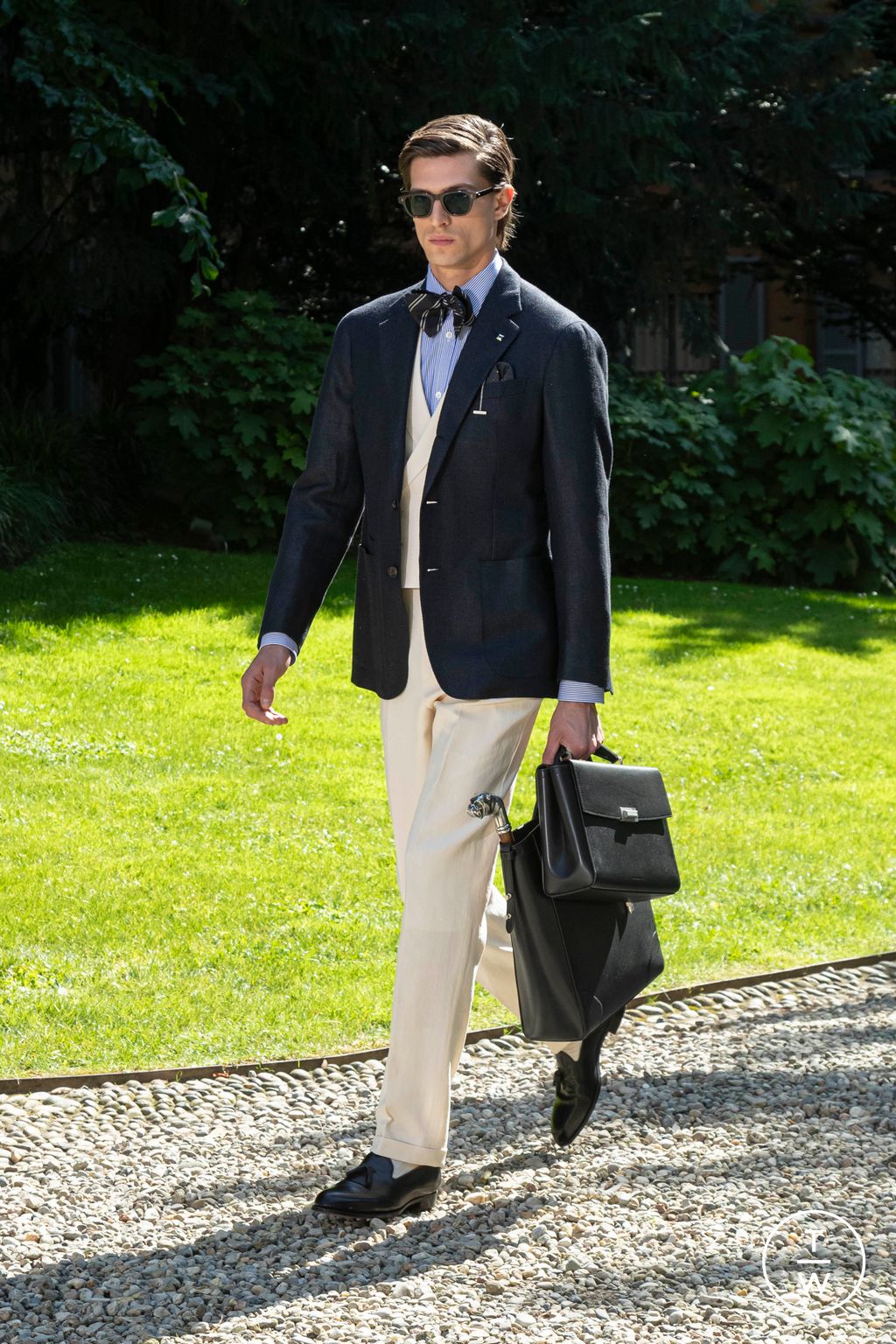 Fashion Week Milan Spring-Summer 2025 look 20 from the Dunhill collection 男装