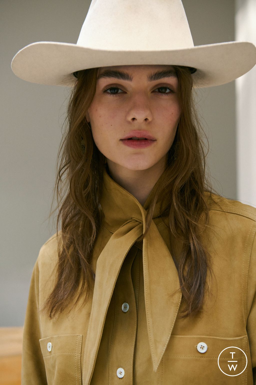 Fashion Week New York Fall/Winter 2026 look 14 from the Polo Ralph Lauren collection womenswear accessories
