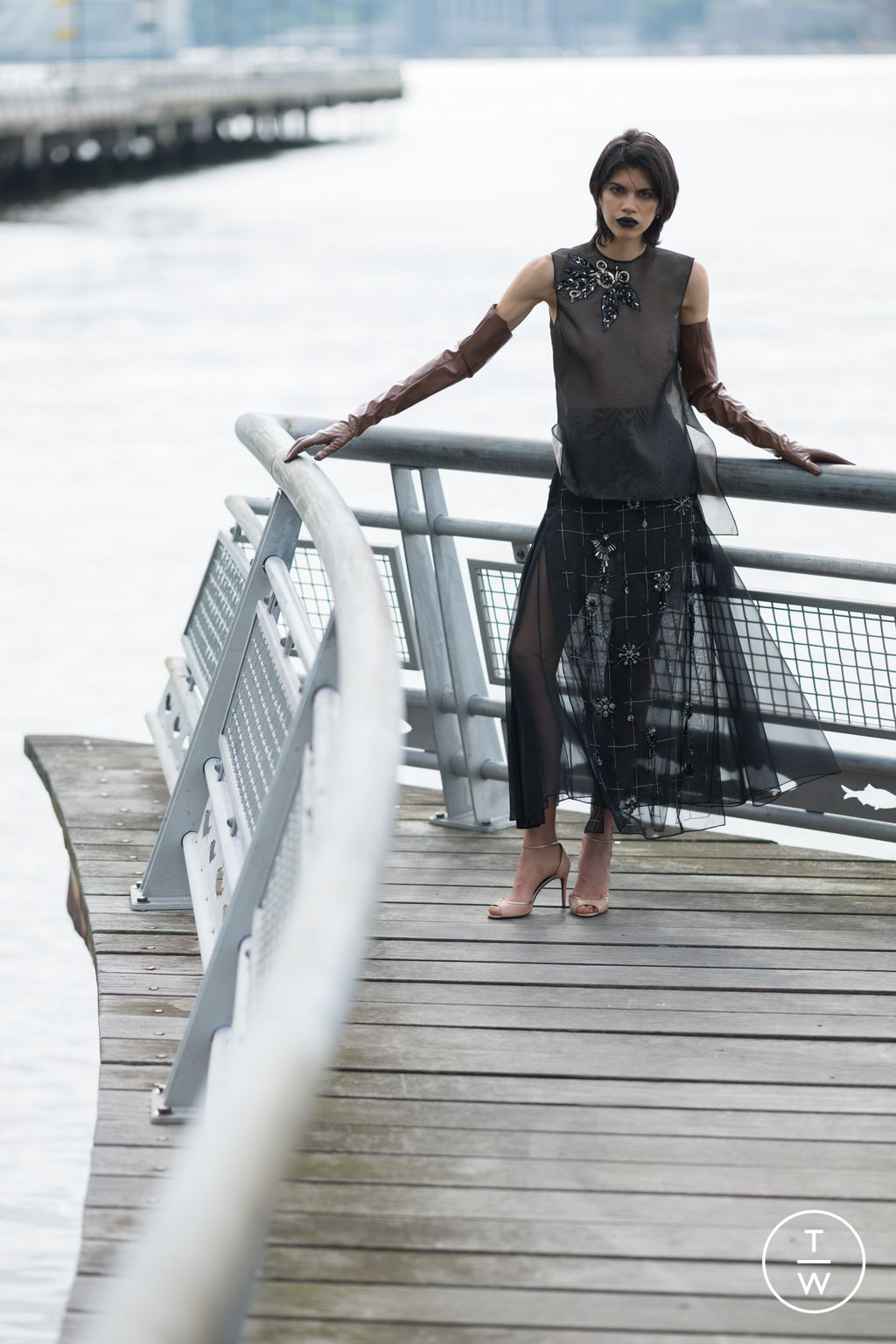 Fashion Week New York Resort 2025 look 21 from the Bibhu Mohapatra collection womenswear