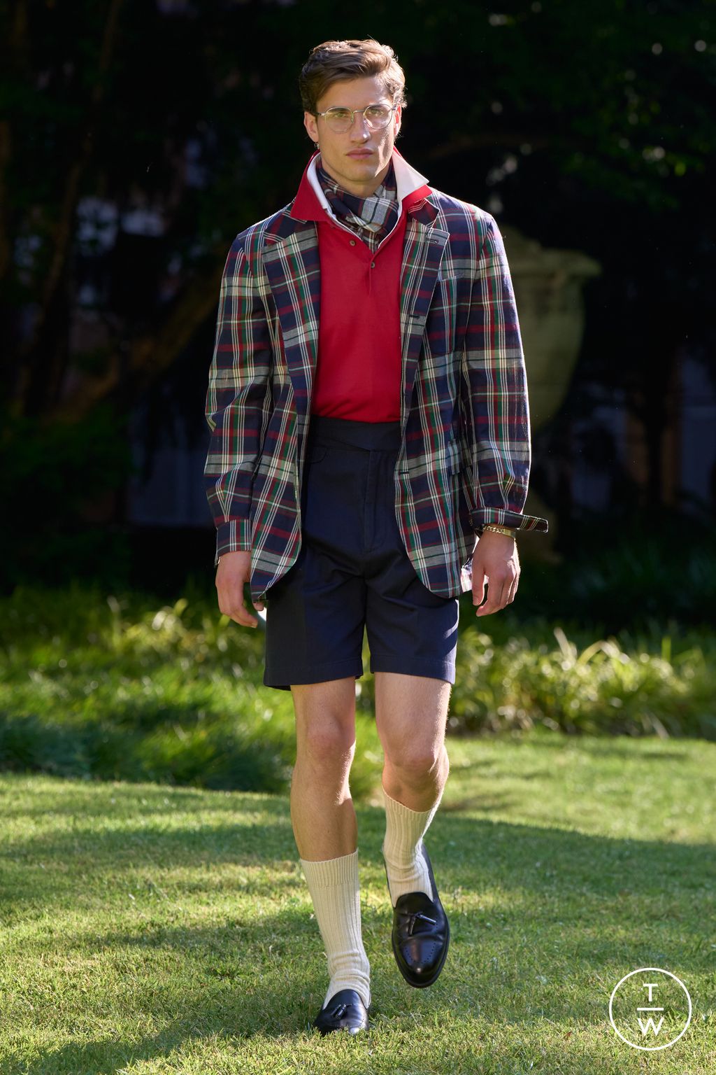Fashion Week Milan Spring/Summer 2026 look 22 de la collection Dunhill menswear