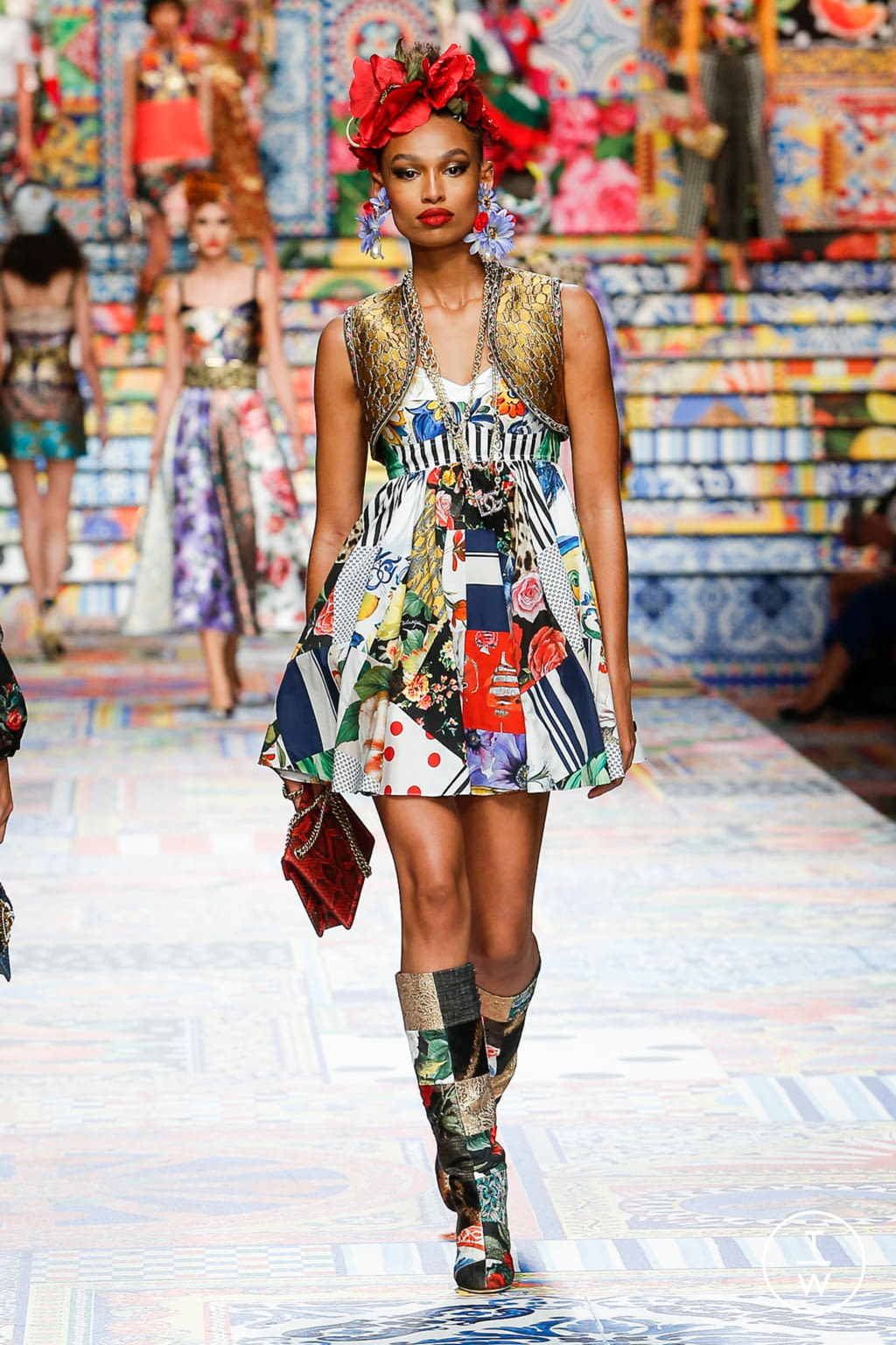 Fashion Week Milan Spring/Summer 2021 look 23 from the Dolce & Gabbana collection womenswear