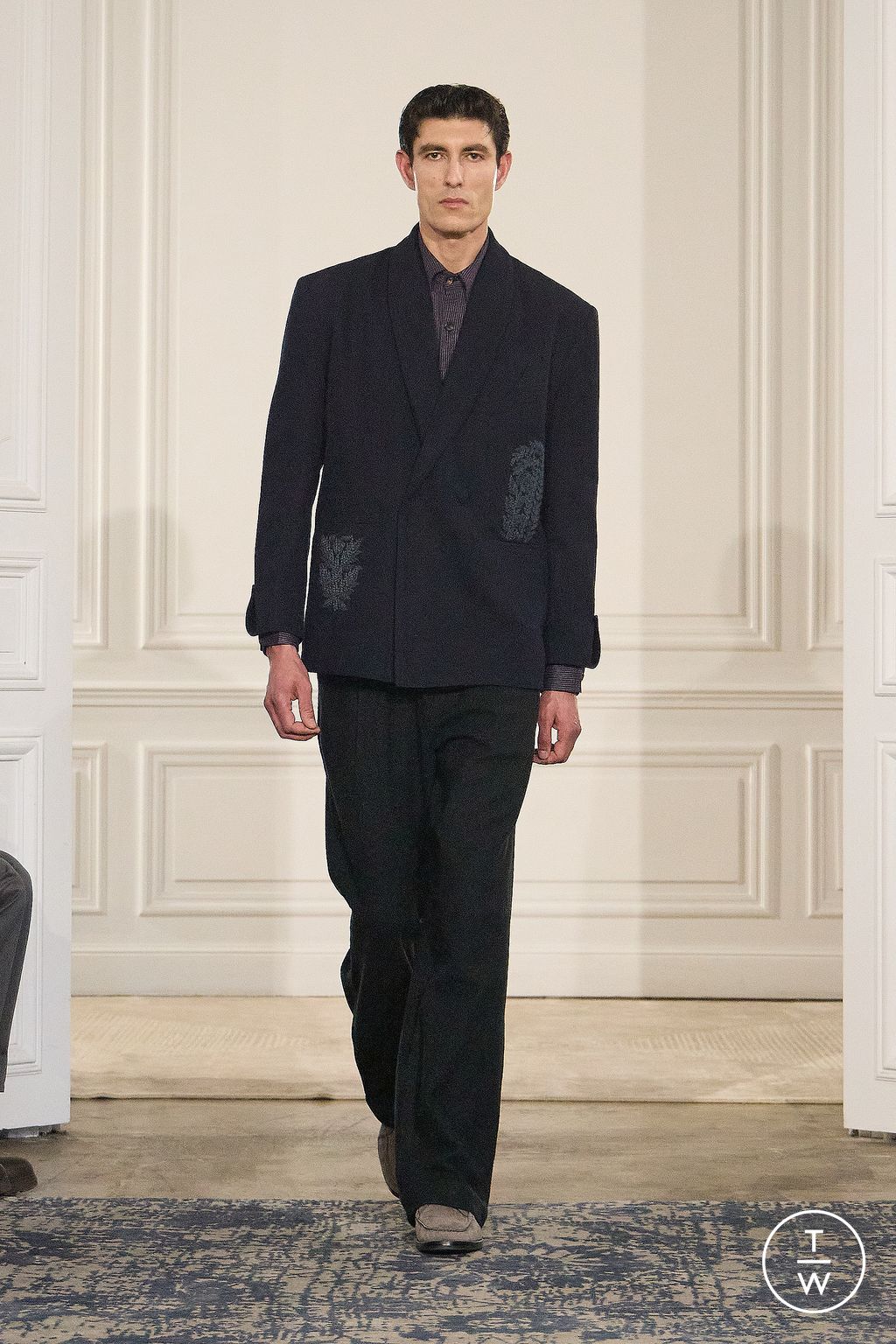 Fashion Week Paris Fall/Winter 2026 look 23 from the Kartik Research collection menswear