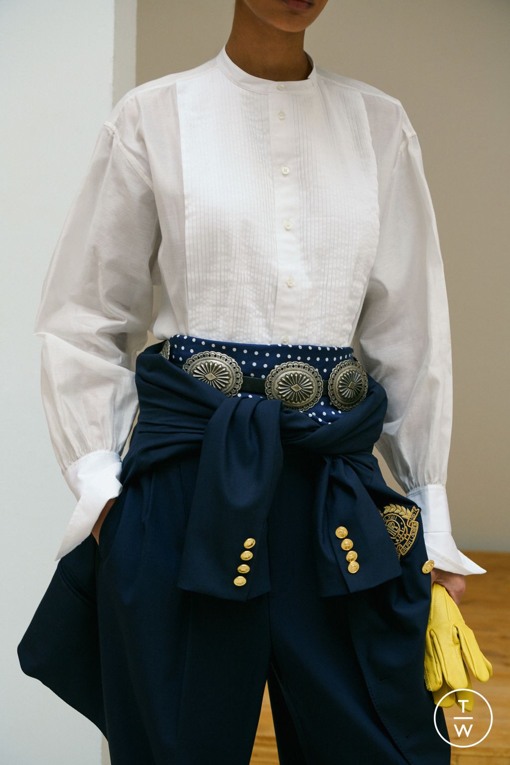 Fashion Week New York Fall/Winter 2026 look 15 from the Polo Ralph Lauren collection womenswear accessories