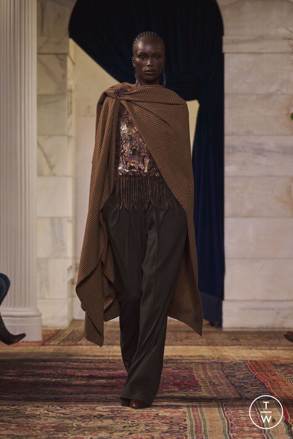 Fashion Week New York Fall/Winter 2026 look 24 from the Ralph Lauren collection womenswear