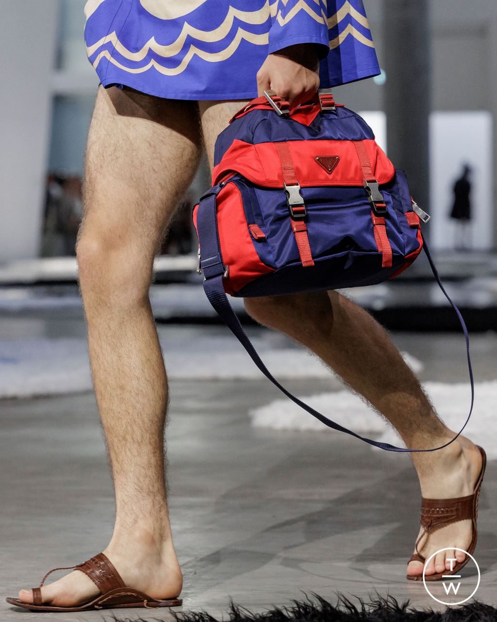 Fashion Week Milan Spring/Summer 2026 look 38 from the Prada collection menswear accessories