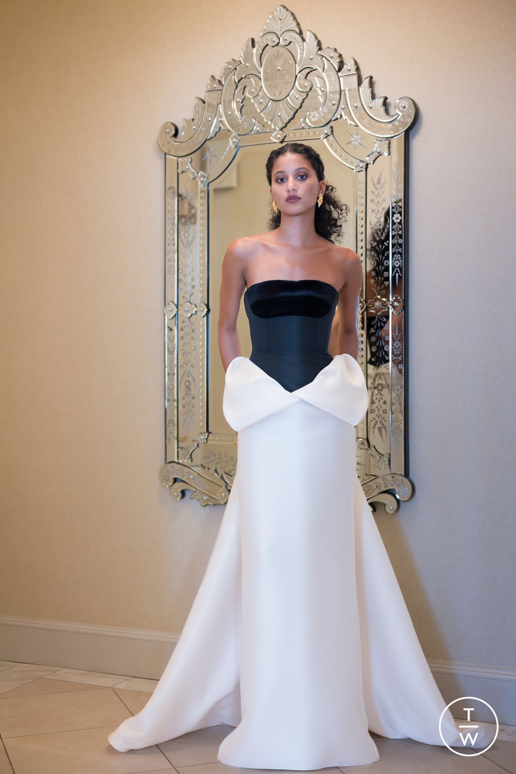 Fashion Week New York Resort 2026 look 24 from the Bibhu Mohapatra collection womenswear