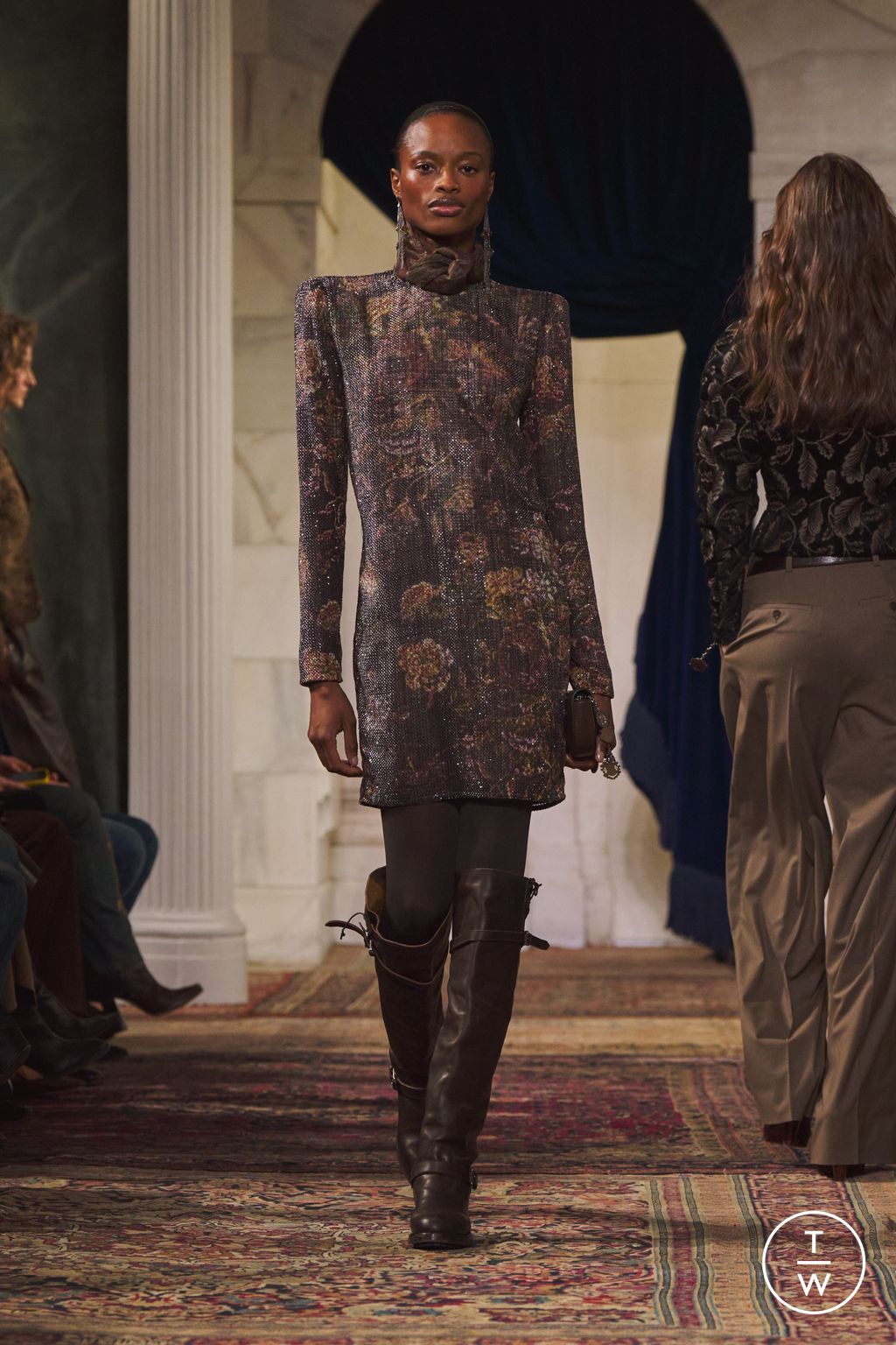 Fashion Week New York Fall/Winter 2026 look 25 from the Ralph Lauren collection womenswear