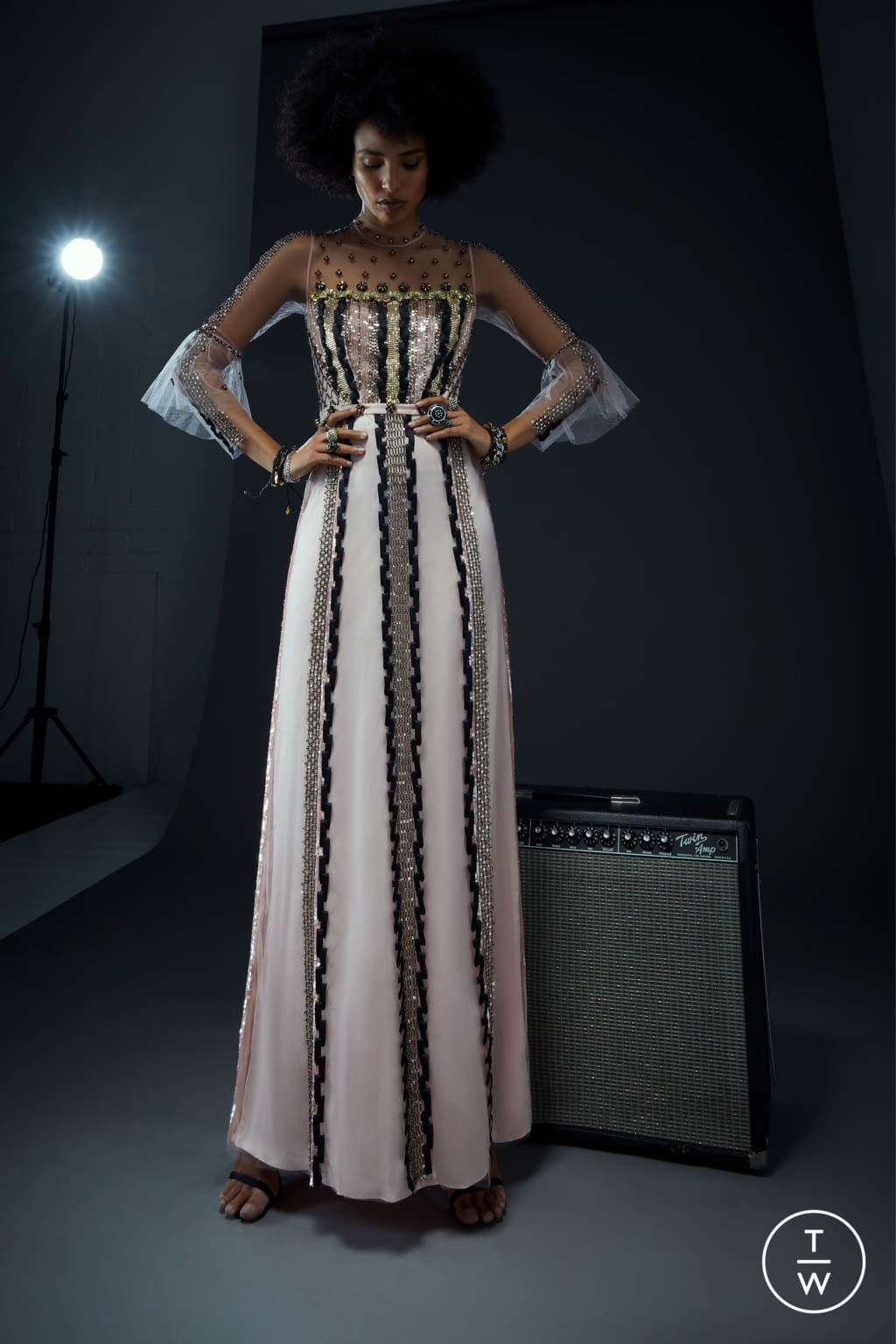 Fashion Week London Fall/Winter 2021 look 24 from the Temperley London collection womenswear