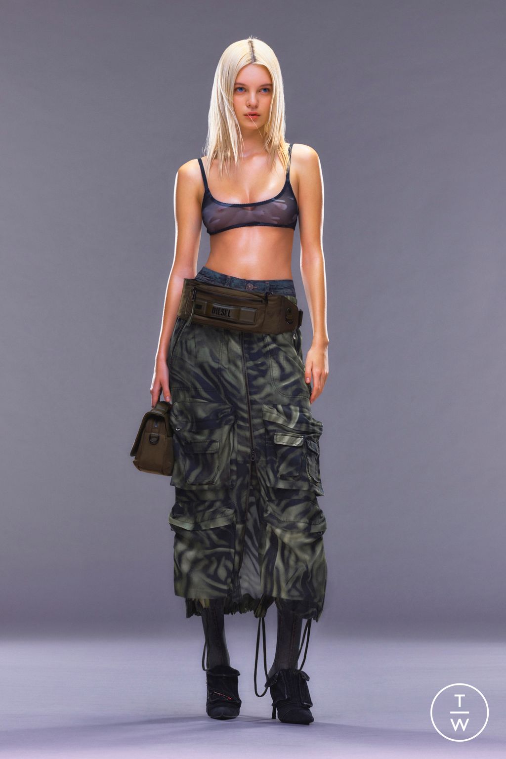 Fashion Week Milan Resort 2024 look 25 from the DIESEL collection 女装