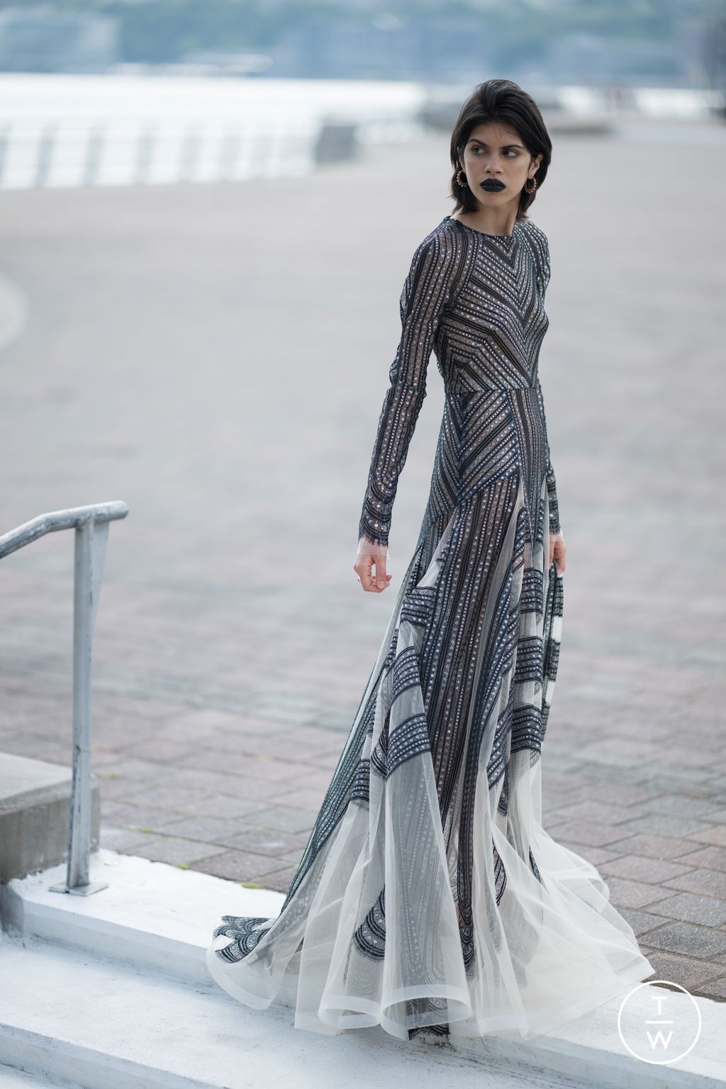 Fashion Week New York Resort 2025 look 25 from the Bibhu Mohapatra collection womenswear