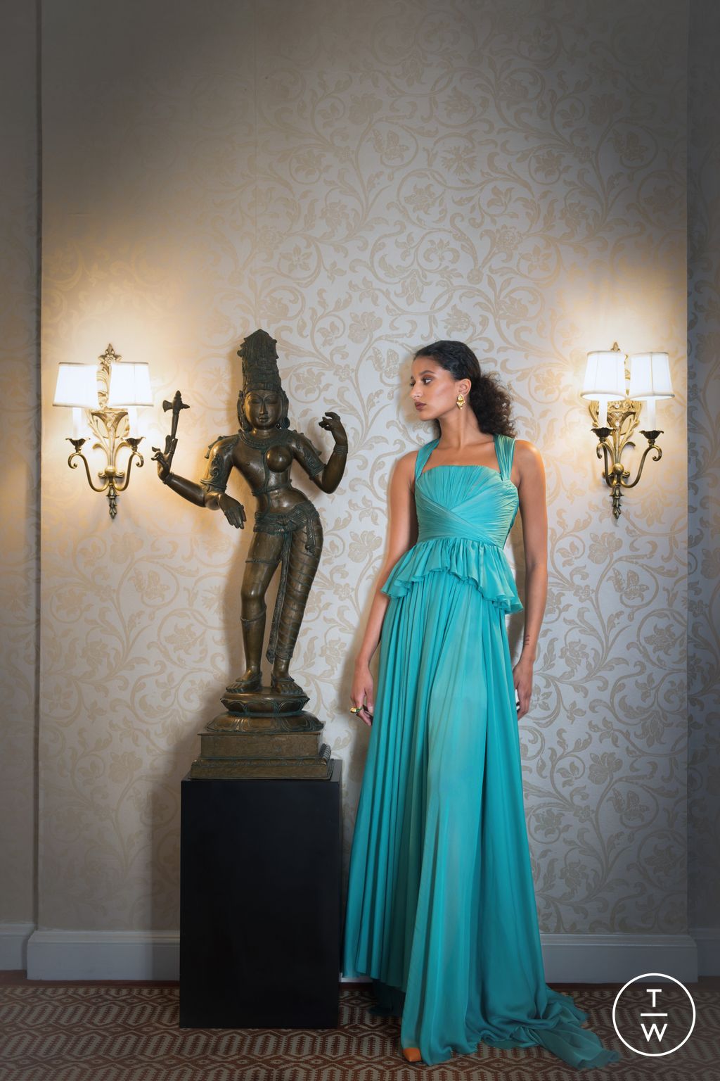 Fashion Week New York Resort 2026 look 25 de la collection Bibhu Mohapatra womenswear