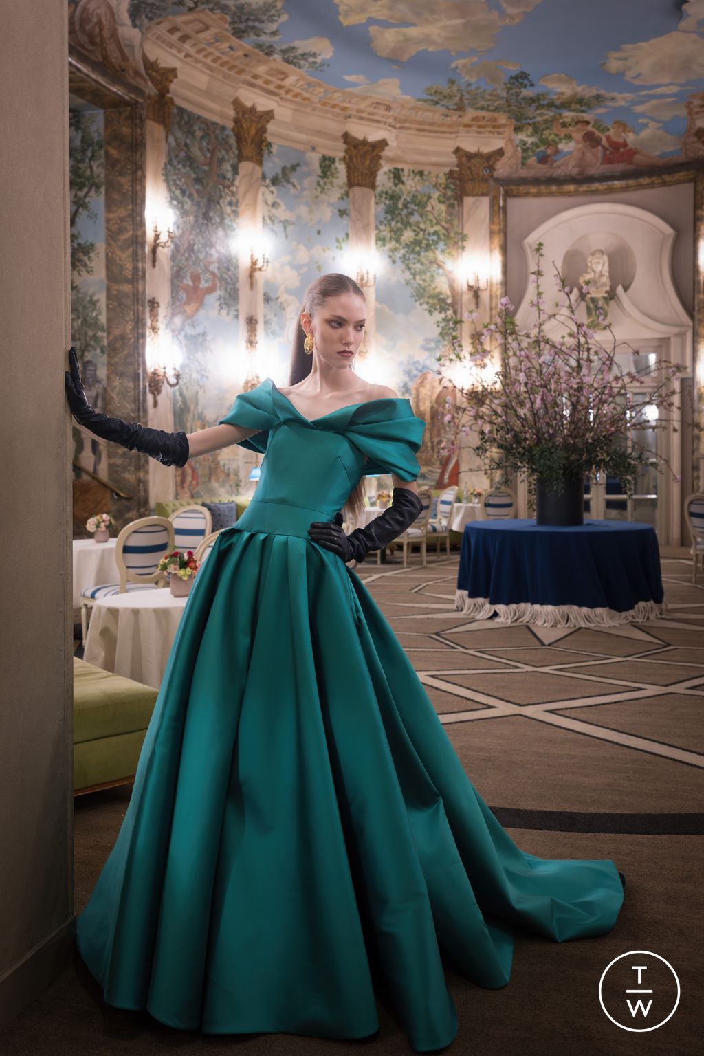 Fashion Week New York Resort 2026 look 27 from the Bibhu Mohapatra collection womenswear