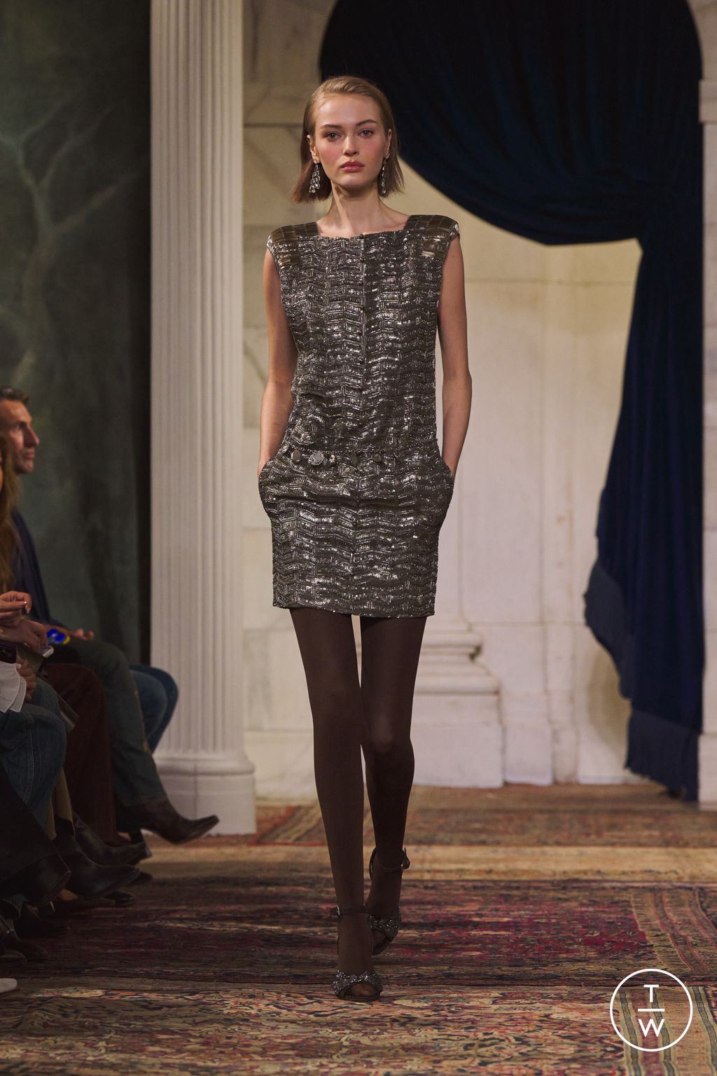 Fashion Week New York Fall/Winter 2026 look 28 from the Ralph Lauren collection 女装